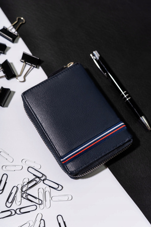 Große Herren Geldbörse aus Leder mit Reißverschluss – Always Wild