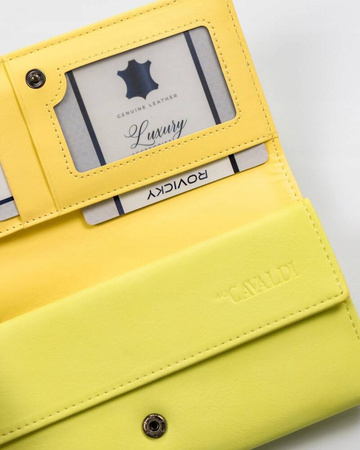 Elegante große Damen Geldbörse aus Öko-Leder – 4U Cavaldi