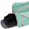 Minz-rosa Wochenend-Reisetasche mit einem Thermofach für Schuhe – Peterson