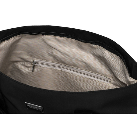 Shopper in Schwarz mit Außentaschen und abnehmbarem Gürtel - Peterson