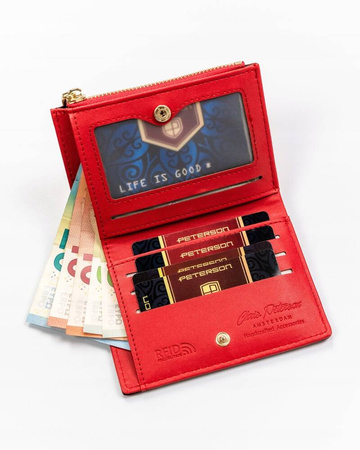 Kleine Damen Portemonnaie aus Öko-Leder – Peterson