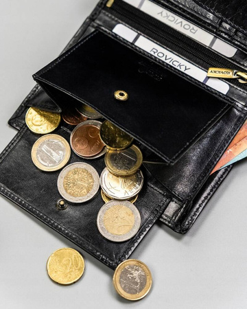 Große Herren Geldbörse aus Leder mit RFID-System – Rovicky