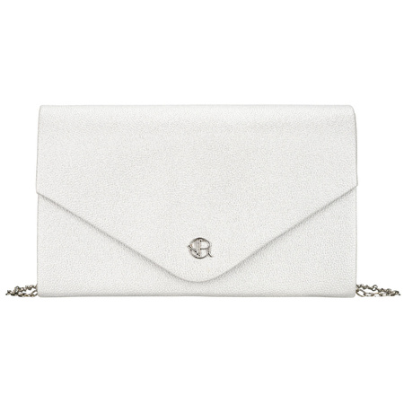 Elegante Damen-Clutch in Silber aus Öko-Leder – Rovicky