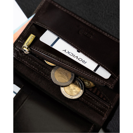 Große Herren Geldbörse aus echtem Leder – Rovicky