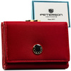 Mittelgroße, rote Damen-Geldbörse aus Natur- und Öko-Leder – Peterson
