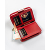 Rote Damen Geldbörse aus Leder mit RFID-Schutz – Peterson