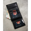 Schwarze Herren Geldbörse aus Leder ohne äußeren Verschluss, in Geschenkbox – Peterson
