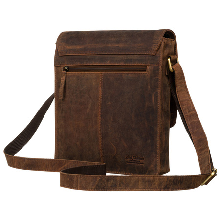 Herren-Tasche aus Naturleder in brauner Farbe - Peterson