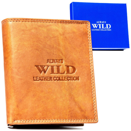Große Herren Geldbörse aus Leder – Always Wild