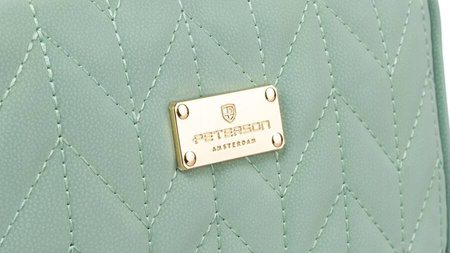 Reisekosmetiktasche in Grün mit Innentasche – Peterson