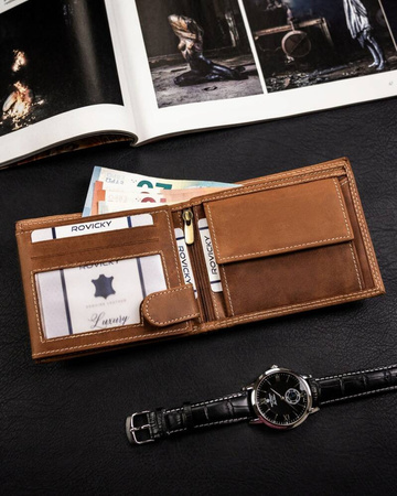 Große Herren Geldbörse aus echtem Leder – Always Wild