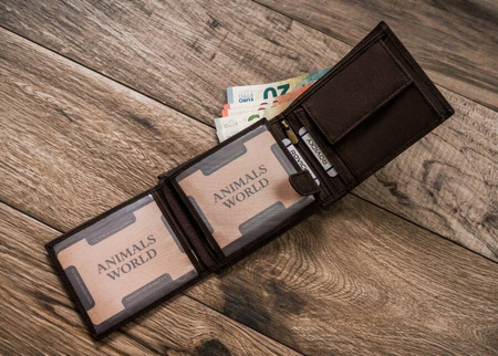 Große Herren Geldbörse aus Leder – Always Wild
