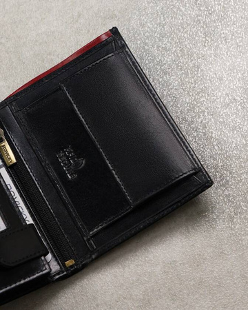 Herren Geldbörse aus Leder mit Fach für Fahrzeugschein – Rovicky