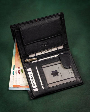 Vertikale Herren Geldbörse aus Leder – Rovicky