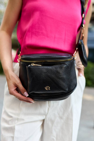 Elegante Damen-Umhängetasche aus Leder mit zusätzlicher Damen-Geldbörse – Rovicky