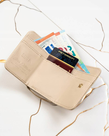 Kleine, elegante Damen Geldbörse aus Öko-Leder – Peterson