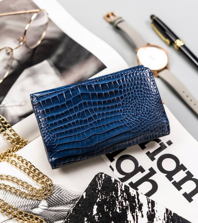 Damen Geldbörse aus Öko-Leder mit Druckknopfverschluss – Milano Design