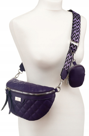 Städtische, gesteppte Damen Gürteltasche aus Öko-Leder – Rovicky