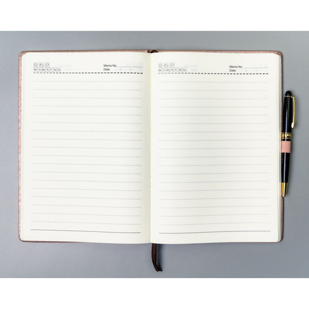 Notizbuch im B5-Format in Rosa, liniert – Peterson