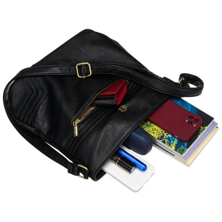 Klassische Damen Umhängetasche aus Öko-Leder für den Alltag – Rovicky