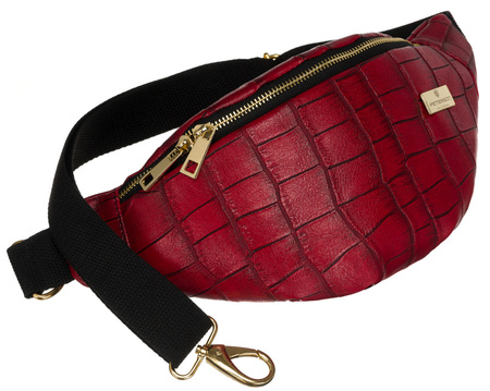 Klassische Damen Bauchtasche aus Öko-Leder – Peterson