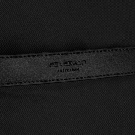 Peterson – Schwarzer Damen-Rucksack aus Nylon mit verstellbaren Trägern