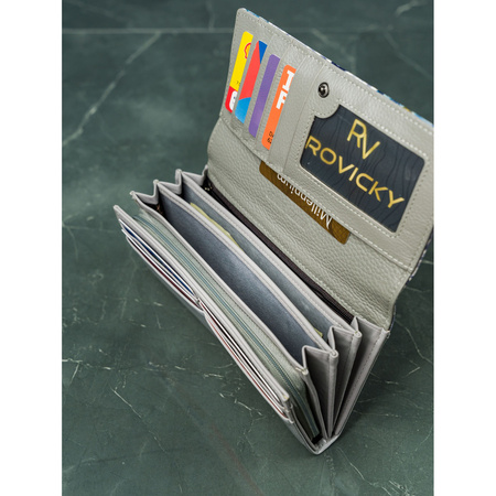 Modische Damen Geldbörse aus echtem und ökologischem Leder – 4U Cavaldi