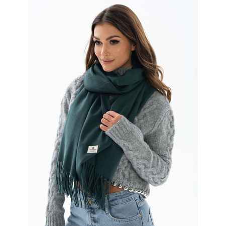 Warmer, zweiseitiger Schal in Flaschengrün – Peterson