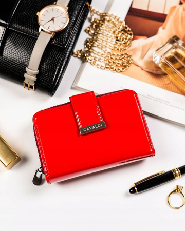 Damen Geldbörse mit Reißverschluss und Druckknopf – 4U Cavaldi