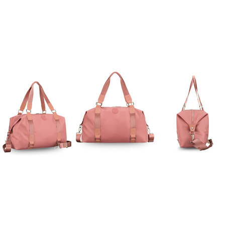 Rosa Trainings-Tasche aus Polyester, ein Kammer und mit Reißverschluss - Peterson