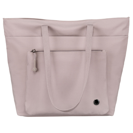 Damen Shopper aus Polyester in Lila mit einem Hauptfach und Fronttasche – Peterson