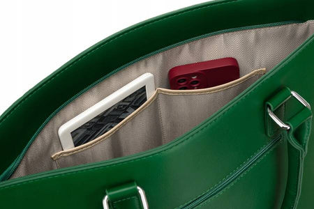 Stilvolle Damen Shopper aus Öko-Leder mit abnehmbarem Riemen – Rovicky