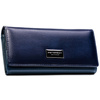 Damen-Geldbörse aus Natur- und Öko-Leder in Dunkelblau - Peterson