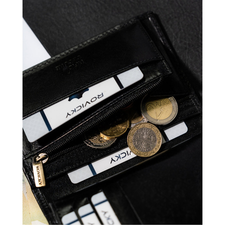 Große Herren Geldbörse aus echtem Leder – Rovicky