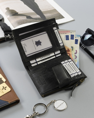 Herren Geldbörse aus Echtleder im Retro-Stil – Rovicky