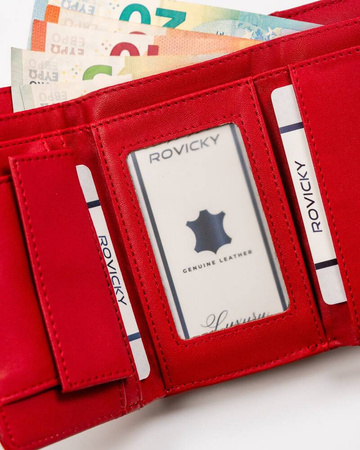 Damen Geldbörse aus Öko-Leder mit Druckknopfverschluss – Milano Design