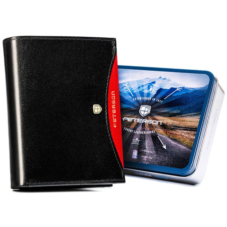 Herren Geldbörse hochformat mittelgroß ohne äußeren Verschluss – Peterson