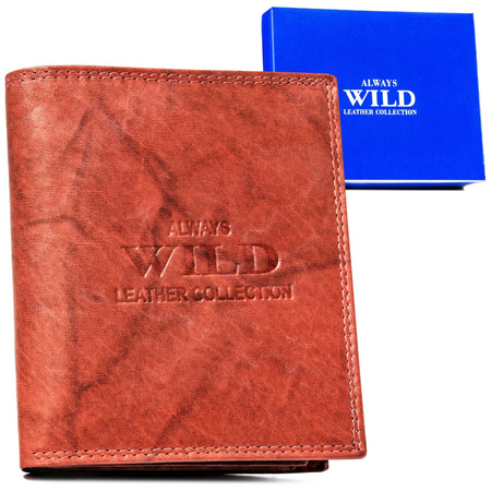 Große Herren Geldbörse aus Leder – Always Wild
