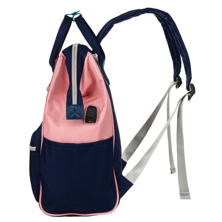 Zweifarbiger City-Rucksack mit Fach für mobile Geräte – Peterson