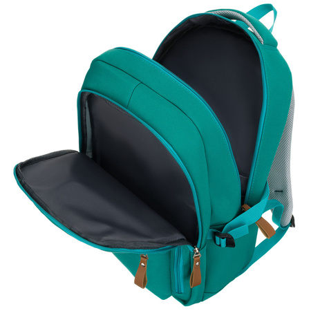 Grüner, jugendlicher Schulrucksack aus Polyester mit verstellbaren Schultergurten – Peterson