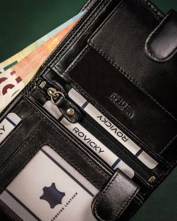 Geschenkset: elegante Herren Geldbörse aus Leder und Schlüsselanhänger – Rovicky