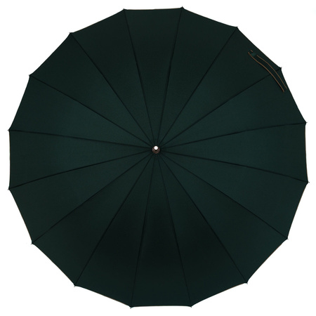 Eleganter, grüner Regenschirm mit großer Spannweite – Peterson