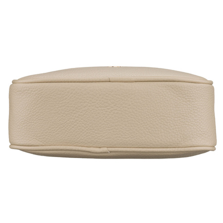 Umhängetasche mit Reißverschlusstaschen, hergestellt aus Öko-Leder in Beige – Rovicky