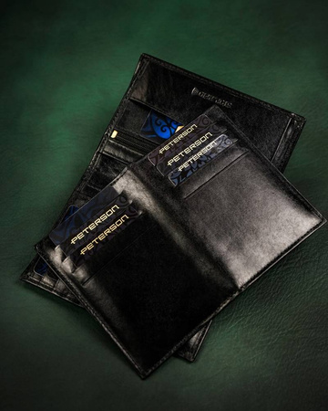 Große Herren Geldbörse aus Leder ohne Verschluss – Peterson