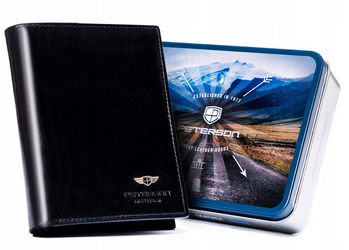 Große Herren-Geldbörse aus Naturleder - Peterson