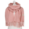 Großer Damen-Schal in Rosa, mit Fransen verziert - Peterson
