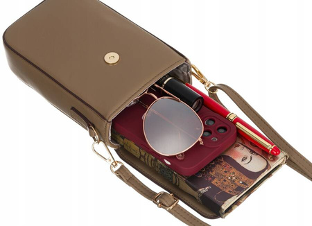 Mini Damen Umhängetasche-Portemonnaie aus Öko-Leder – Peterson