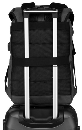 Zweifach unterteilter Laptop-Rucksack 15” in Grau – Peterson