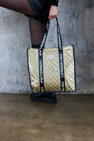 Große Damen Tasche aus Synthetikgewebe – Peterson