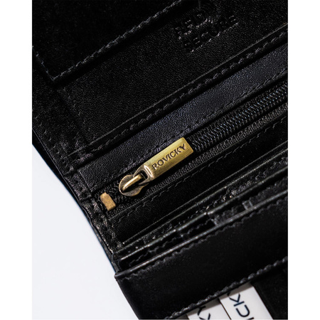 Herren Geldbörse aus Leder für Dokumente mit RFID – Rovicky